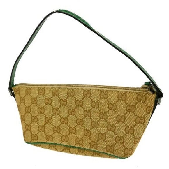 Gucci Brown Green GG Handbag 07198 2123 - Picture 2 of 9